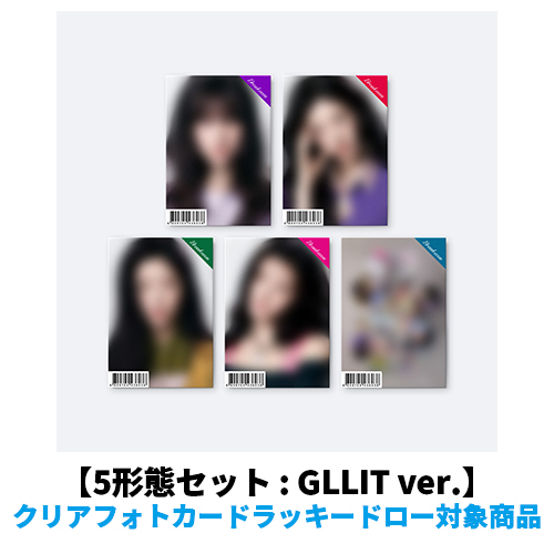 ILLIT / BREAK EVEN【5形態セット : GLLIT ver.】【クリアフォトカードラッキードロー対象商品】【CD】