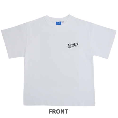King & Princeとうちあげ花火 イラストTシャツ / 白【グッズ