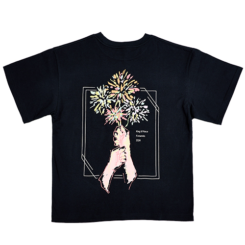 King & Princeとうちあげ花火 ロゴTシャツ / ネイビー【グッズ