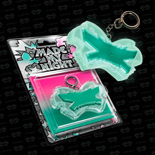 LE SSERAFIM / Made My Night(Glow Clicker Keychain ver.)【Mint ver.】【CD MAXI】