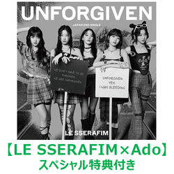 LE SSERAFIM / UNFORGIVEN【LE SSERAFIM×Adoスペシャル特典付き】【UNIVERSAL MUSIC STORE限定盤】【CD MAXI】