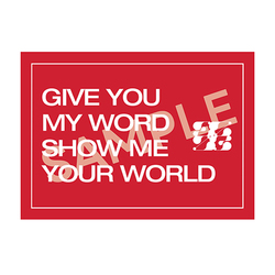 ExWHYZ / GIVE YOU MY WORD / スマホサイズステッカー