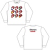 ザ・ローリング・ストーンズ / The Rolling Stones No Filter Tongue Flags LS Tee【Tシャツ】【白】【S/M/L/XL】