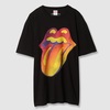 ザ・ローリング・ストーンズ / Ghost Town Black Distressed Tongue Tee 