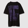 ザ・ローリング・ストーンズ / Ghost Town Black Distressed Tongue Tee 